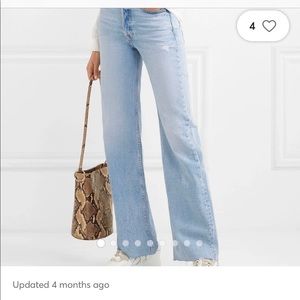 Grlfrnd Carla wide leg jeans size 26